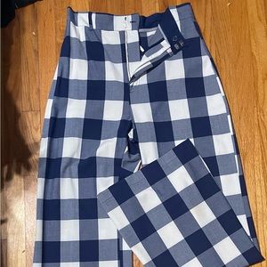 Free People Plaid Wide Leg Pants